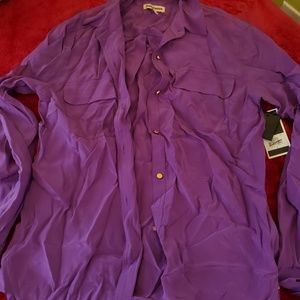 Purple juicy couture blouse size 0 NWT